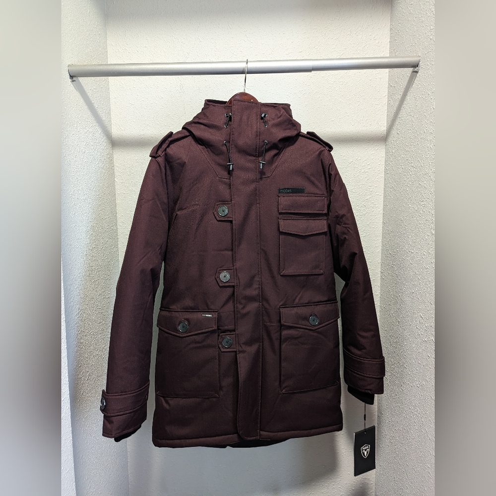 NWT Nobis Shelby Military Parka in Merlot